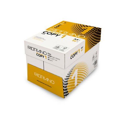 Conf. 5 risme carta per fotocopie Fabriano Copy 1 - A4 - 21x29,7 cm - 80 g