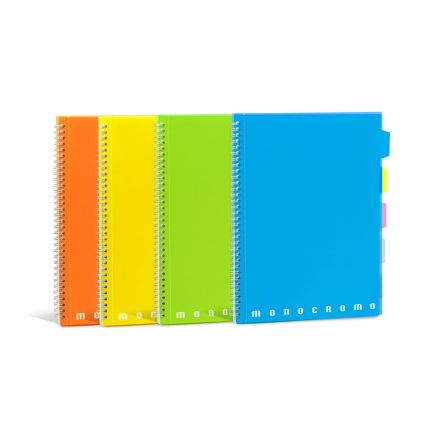 Blocco Maxi Quaderno spiralato MONOCROMO PPL FLUO