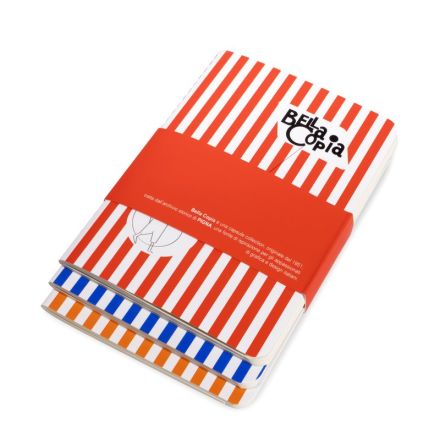 Confezione da 3 Taccuini BELLA COPIA Copertina soft-cover - 1R