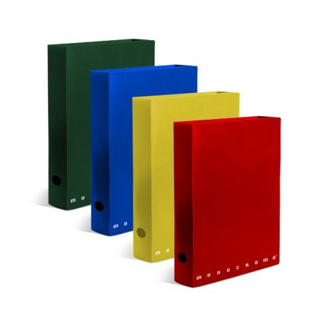 Portaprogetti con bottone - Dorso 6 cm - MONOCROMO GREEN PPL