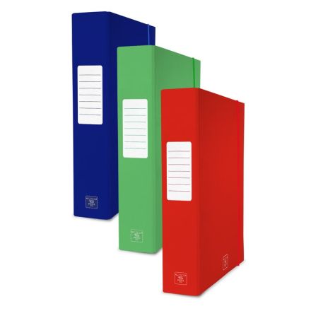 Portaprogetti LUX con elastico, Dorso 7 cm - colori assortiti