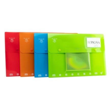 Portadocumenti multifunzione MONOCROMO PPL, con tasca porta CD