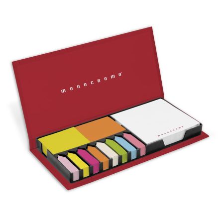 Foglietti adesivi MISTER MEMO KIT in cofanetto, blocchetti adesivi