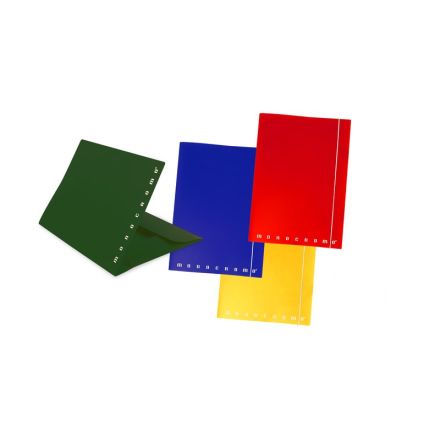 Cartellina 3 lembi con elastico in PPL MONOCROMO GREEN