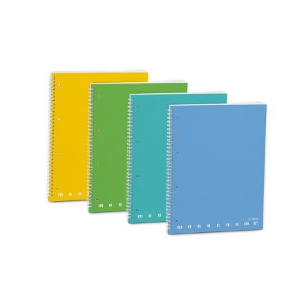 Quaderno MONOCROMO GREEN - spiralato - 1R - Righe