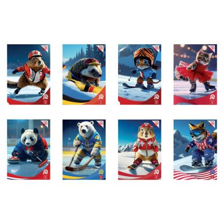 Quaderno WINTER CHAMPIONS - 4M - Quadretto da 4mm