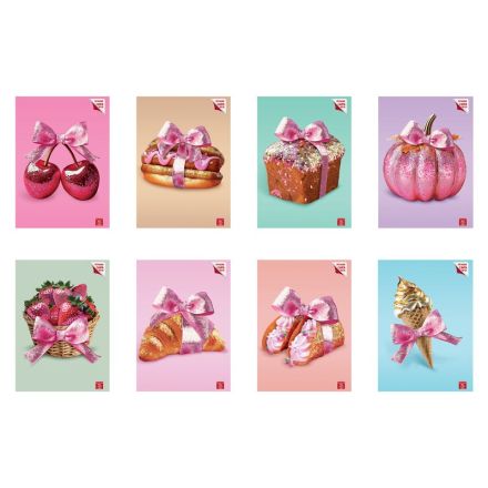 Quaderno GLITTER BOW - 0B - Righe 3a elementare