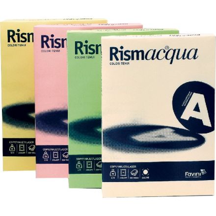 Rismacqua - carta e cartoncini 200 g - A4 - giallo chiaro 125 fogli