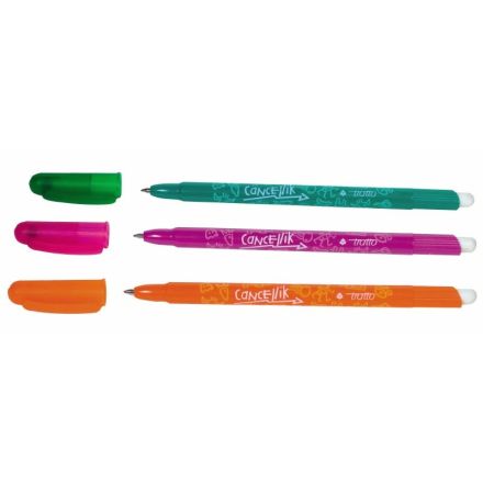 Penna a sfera cancellabile Tratto Cancellik - arancione - Tratto medio