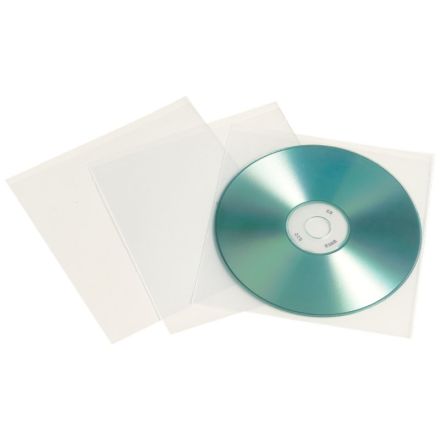 Buste a sacco per 1 CD/DVD - Polipropilene - 12,5x12,5 cm