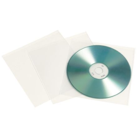 Buste a sacco per 1 CD/DVD - Polipropilene - 12,5x12,5 cm