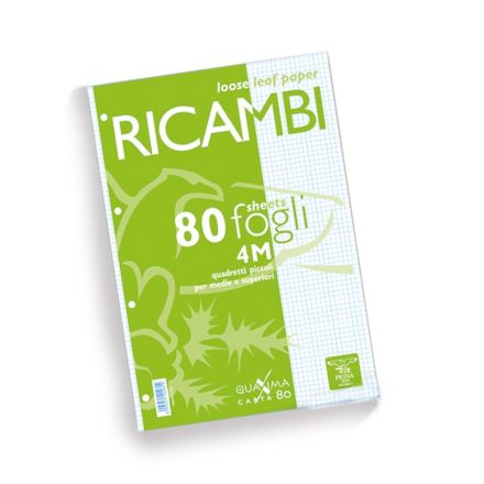 Ricambi A4 Quaxima 80 fogli