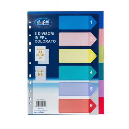 Divisori in PP colorato