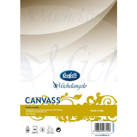 Conf. 50 ff carta canvass - ruvida avorio - A4 - 100 g