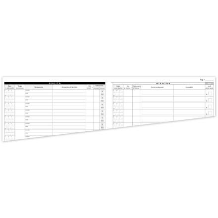 Registro Giornale del conducente (con spazi per check auto) - 18 pagine - 31x24,5 cm