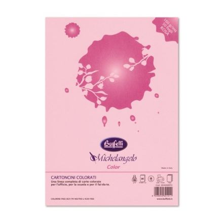 Carta e cartoncini Michelangelo Color A4 - risma da 100 fogli 80g - colori tenui - rosa