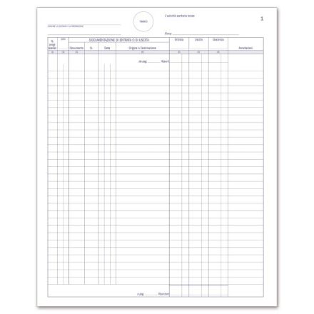 Registro Entrate/Uscite stupefacenti e sostanze psicotrope per farmacie - 50 pagine prenumerate - 31x24,5 cm