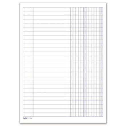 Registro 2 colonne con tracciato su pagina singola - 96 pagine - 29,7x21 cm