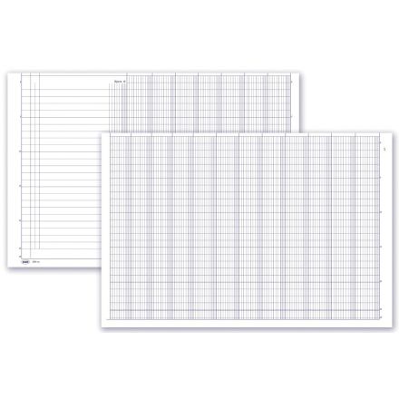 Registro Giornalmastro a 9 conti - 49 pagine prenumerate con spirale - 24x31,5 cm