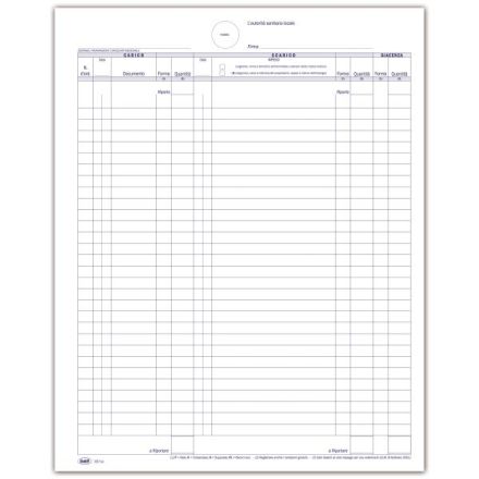 Registro Carico/Scarico stupefacenti - 104 pagine prenumerate - 31x24,5 cm