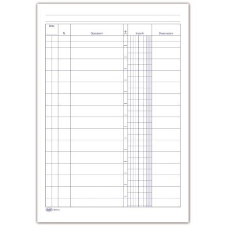 Registro Banca - Conto scalare - 96 pagine - 24x17 cm