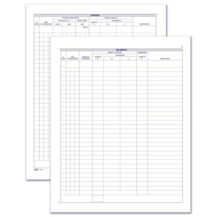 Registro Carico/Scarico documenti di accompagnamento (regime delle Accise) - 7 pagine prenumerate - 31x24,5 cm