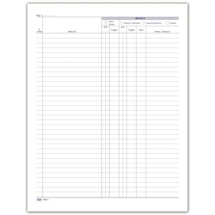 Registro Merci movimentate a titolo non traslativo della proprietà - 46 pagine - 31x24,5 cm