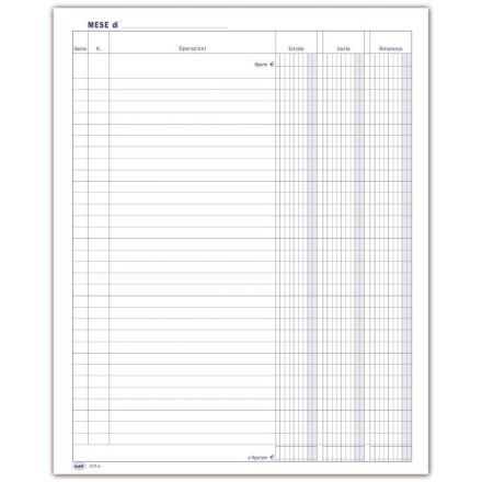 Registro Entrate/Uscite/Rimanenze - 96 pagine 31x24,5 cm