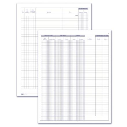 Registro Libro Soci di cooperativa - partitario - 49 pagine prenumerate - 31x24,5 cm