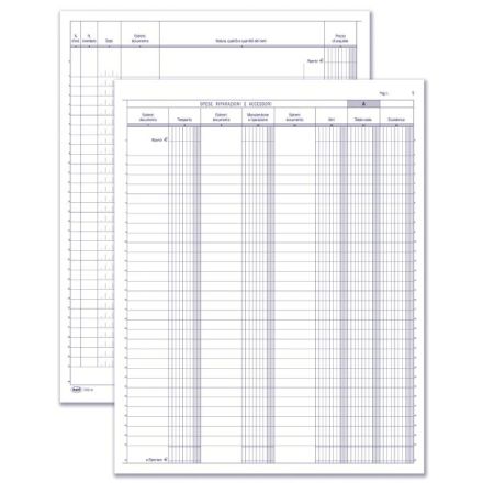 Registro Acquisti Beni usati (Regime del Margine) - 23 pagine prenumerate - 31x24,5 cm