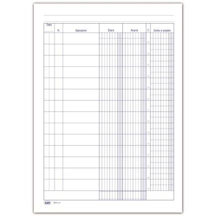 Registro Banca Dare/Avere e Conto scalare - 96 pagine - 24x17 cm
