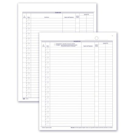 Registro Carico/Scarico degli esplosivi - 49 pagine prenumerate - 24,5x31 cm