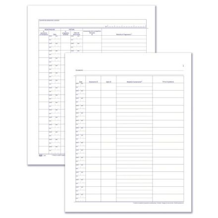 Registro compensi attività libero professionali mediche e paramediche intramurarie - 23 pagine prenumerate - 31x24,5 cm