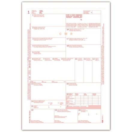 Lettera di vettura internazionale (CMR) - Snap out 5 copie autoricalcante - 31x21 cm
