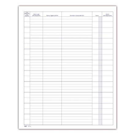 Registro Repertorio degli atti (stipulati presso notai, agenzie di affari/immobiliari etc.) - 93 pagine - 31x24,5 cm