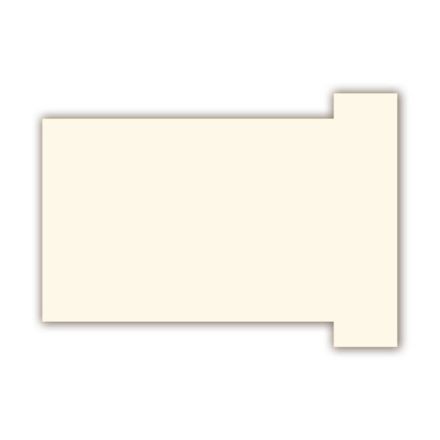 Scheda a T, indice 2 - Scheda bianca - 8,3x6 cm