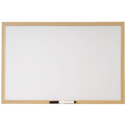 Lavagna bianca -cornice in legno - 40x60 cm