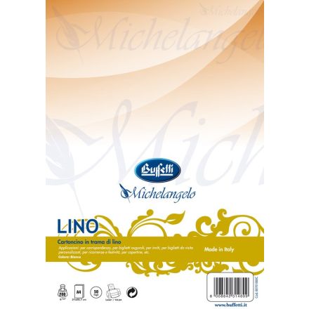 Conf. 50 ff cartoncino lino - ruvido avorio - A4 - 200 g