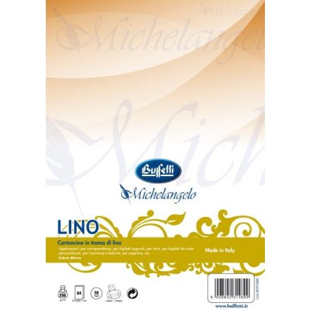 Conf. 50 ff cartoncino lino - ruvido avorio - A4 - 200 g