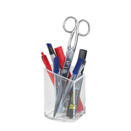 Portapenne in acrilico - colore trasparente