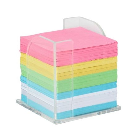 Portafoglietti in acrilico + 200 foglietti - colore trasparente