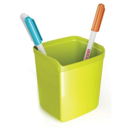 Bicchiere portapenne Plastic Desk - colore verde