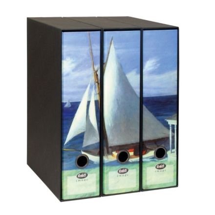 Set 3 raccoglitori Image - Formato Protocollo - Dorso 8 cm - Edward Hopper - La costa di Lee (parte 2)