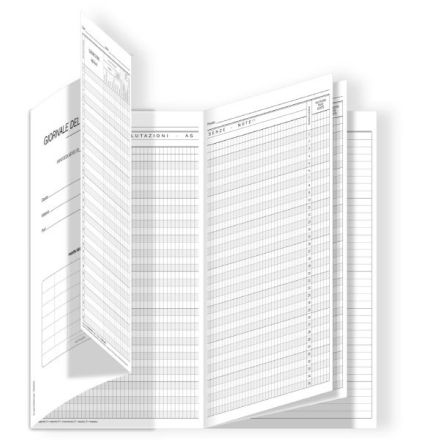 Registro del professore a 3 classi - 36 pagine - 31x17 cm