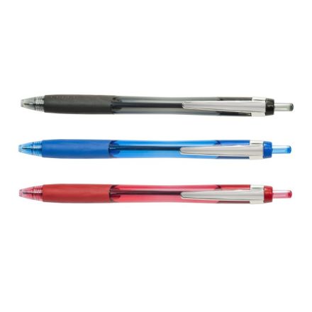 Penna sfera a scatto - tratto fino - colore rosso