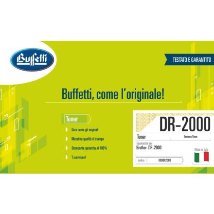 Brother Toner - Compatibile Rigenerato DR-2000 DR-2000 - Tamburo - 20.000 pag