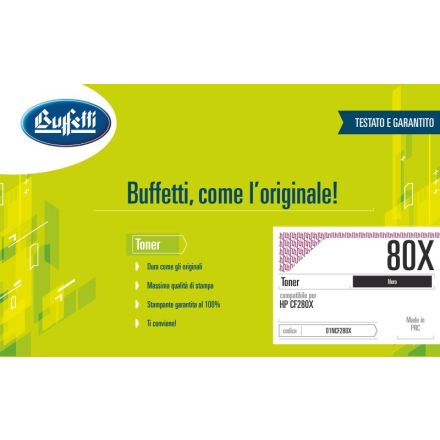Toner HP - Compatibile 80X CF280X - Nero - 6.900 pag