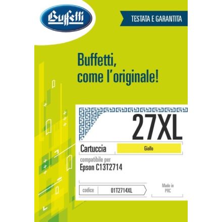 Epson Cartuccia ink jet - Compatibile 27XL C13T271440 - Giallo - 1.100 pag