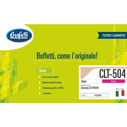 Samsung Toner - Compatibile Rigenerato CLTM504S CLT-M504S - Magenta - 1.800 pag