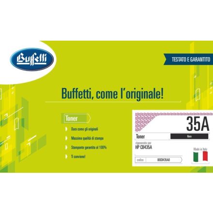 Toner HP - Compatibile Rigenerato 35A CB435A - Nero - 1.500 pag